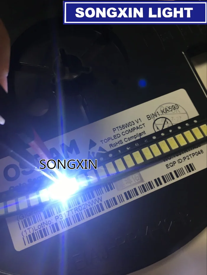200 шт. OSRAM СВЕТОДИОДНЫЙ подсветка 0 5 Вт 5630 3 в холодный белый ЖК для ТВ приложения