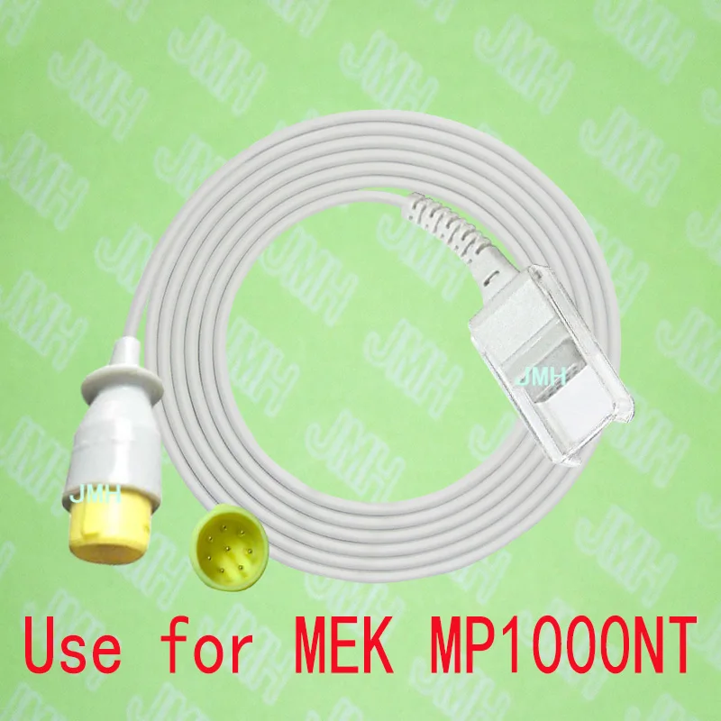 

Compatible with MEK MP 1000NT Pulse Oximeter the Spo2 sensor adapte cable,8pin male to DB9 female.