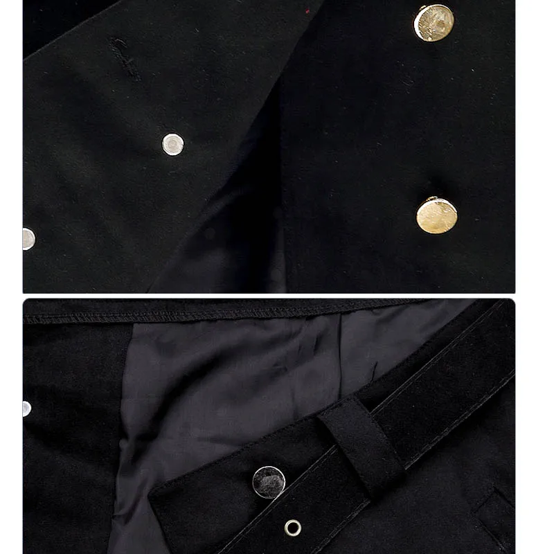 Женская юбка зимняя женская новая двубортная замшевая Однотонная с высокой