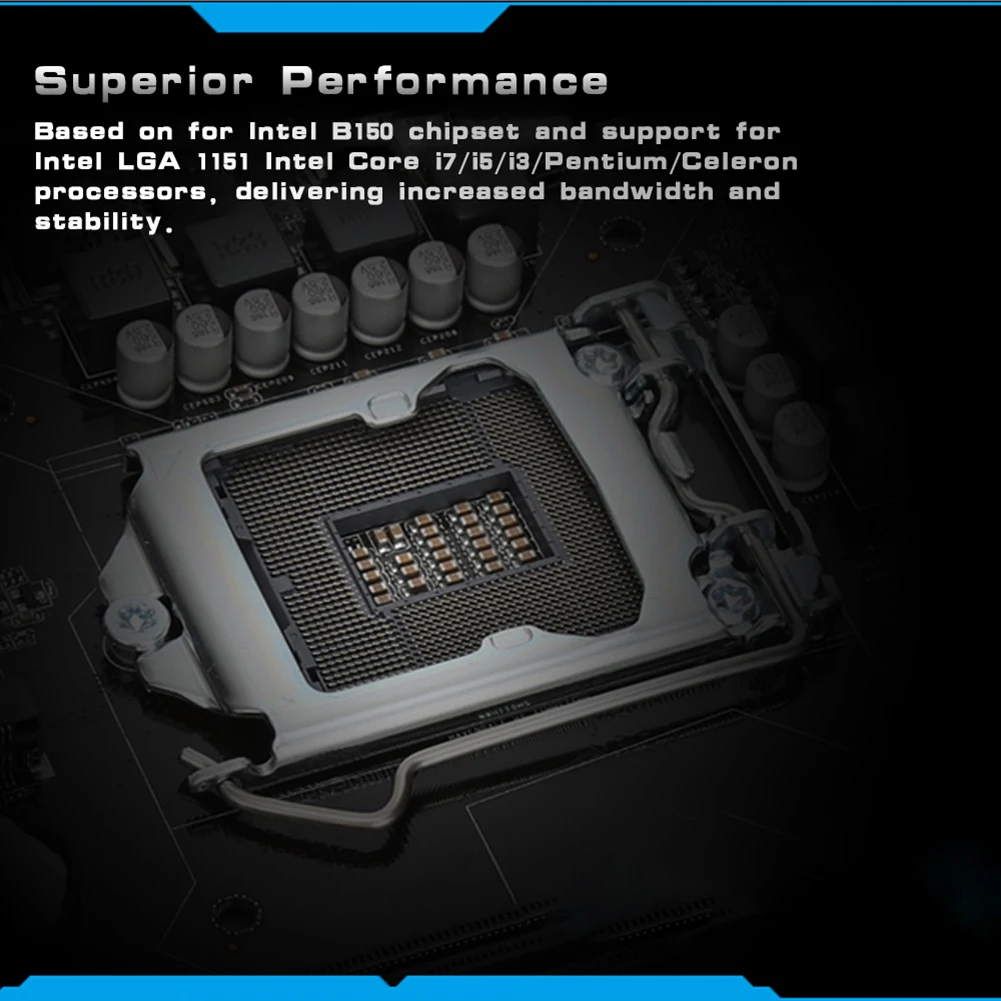 Onda B150U-D4 материнская плата системная для Intel B150/LGA 1151 двухканальная DDR4 SATA3 USB3.0 mATX