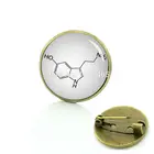 Броши броши 2017 броши для броши серотонина химической формулы биология химия значок Новое поступление интересная булавка C 1062