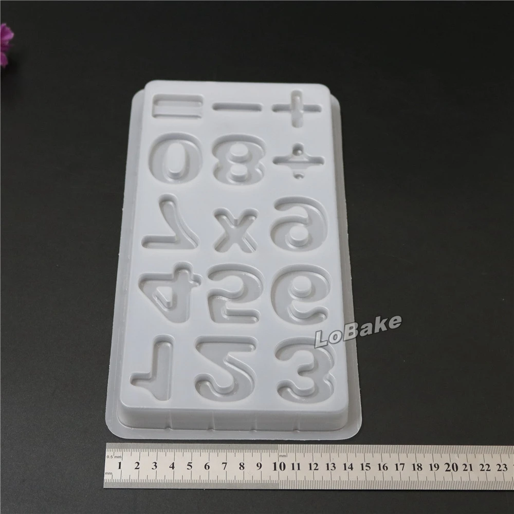 (5pcs/lot) Brand new Figure number and mathematical symbol shape Semi-transparent PP Plastic pudding Chocolate Mold accessories | Дом и сад