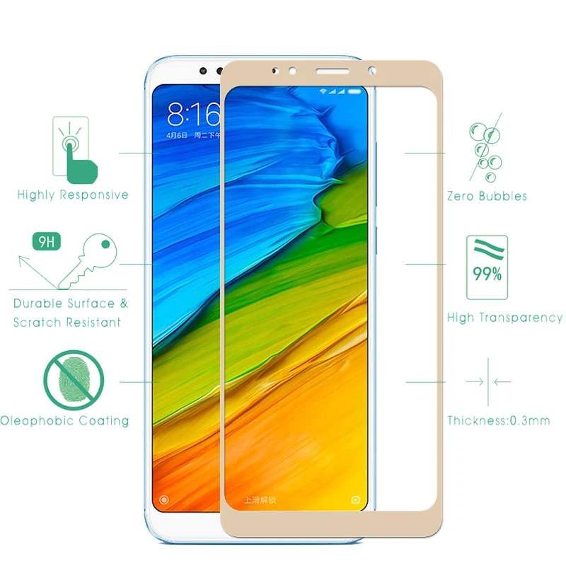Lovekiss Redmi 5 Plus ультратонкое взрывоустойчивое закаленное стекло для Xiaomi полное