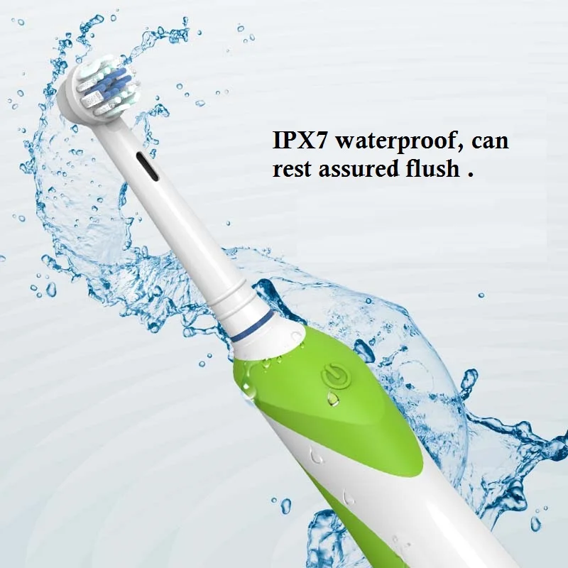 Мягкая электрическая зубная щетка для взрослых не повреждает зубы 360 Вращающаяся