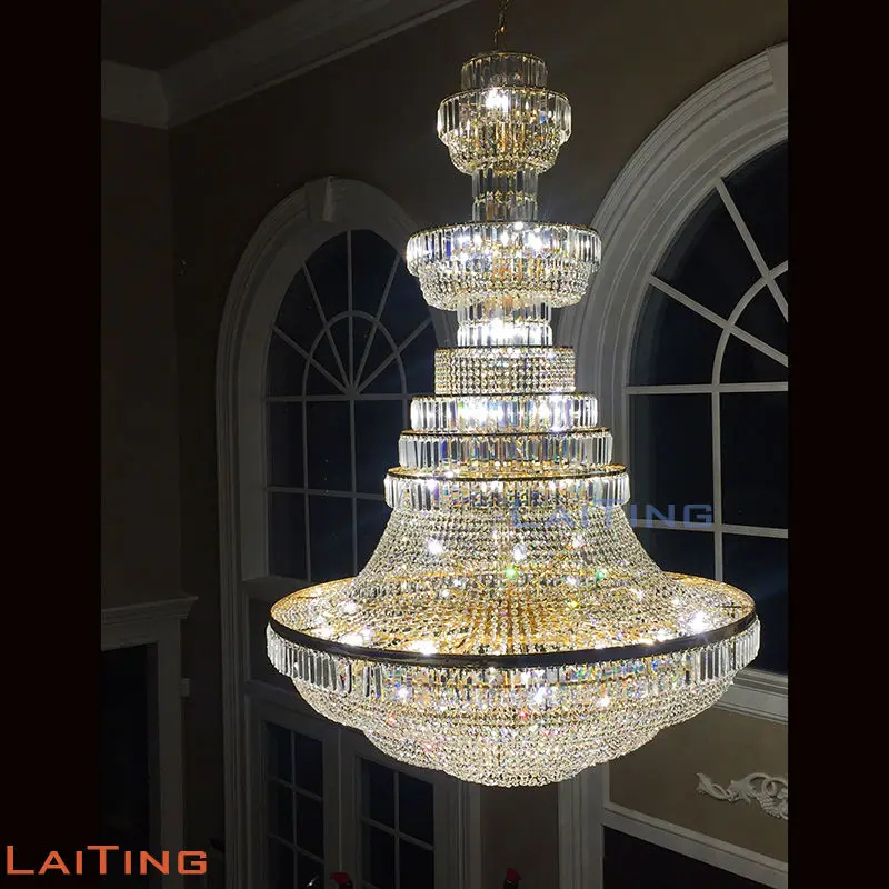 Последние пять дней K9 прозрачные хрустальные бусины Lustre Gold Led большая лобби