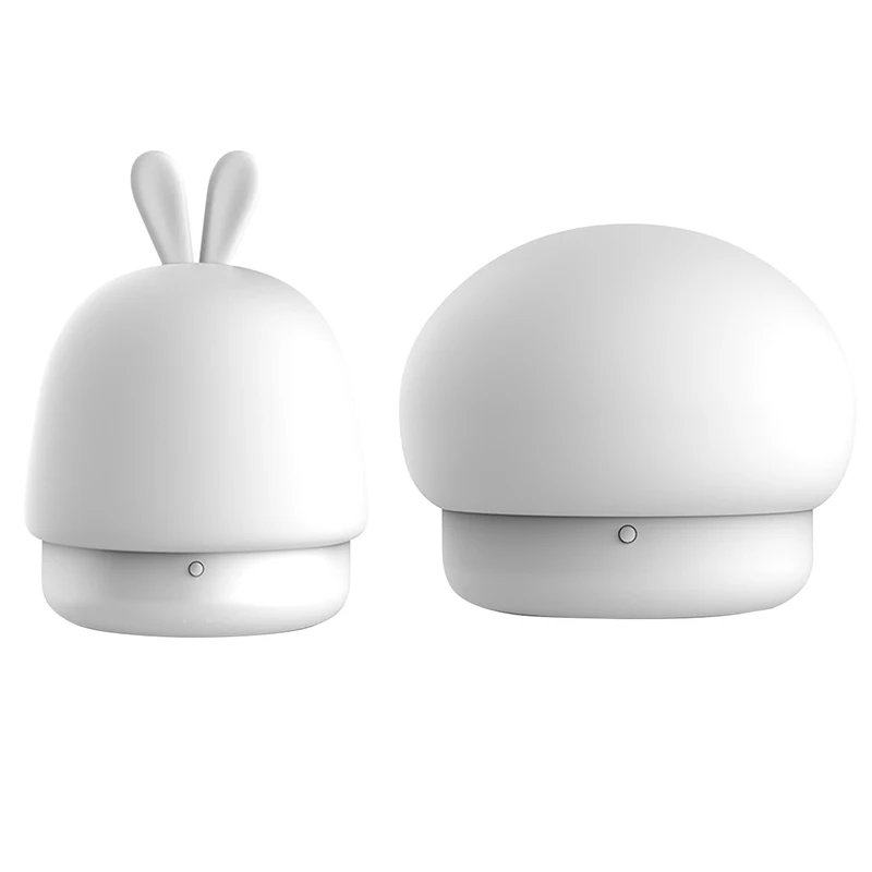 Силиконовая Светодиодная лампа с кроличьими ушками многоцветный ночсветильник