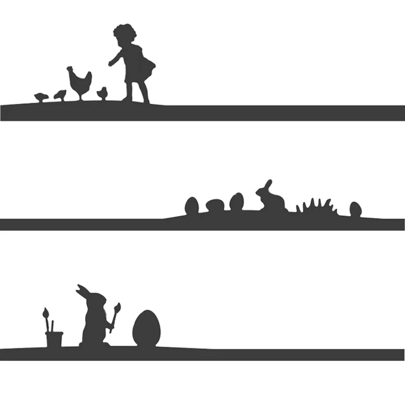 Малыш Кролик ЧУК яйцо металла резки штампы трафарет для DIY Скрапбукинг тиснение