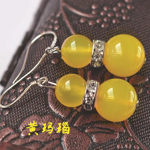 Женские серьги ручной работы натуральный камень оникс ювелирные изделия |