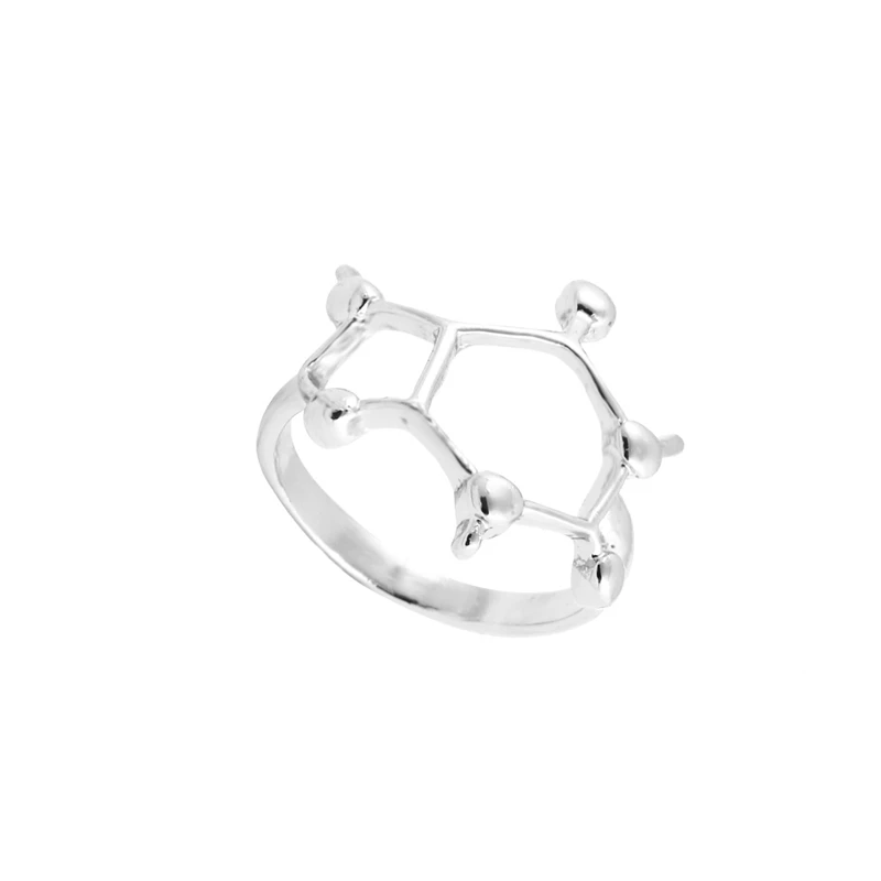 Yiustar Модные украшения Кольца кофеин молекула кольцо Пособия по химии Jewelry наука