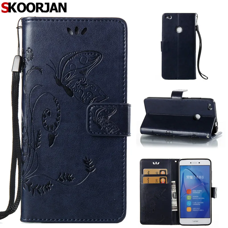 P8 Lite 2017 чехол Fundas Бумажник стиль Coque бабочка Кожа Телефон Защитная крышка для Huawei