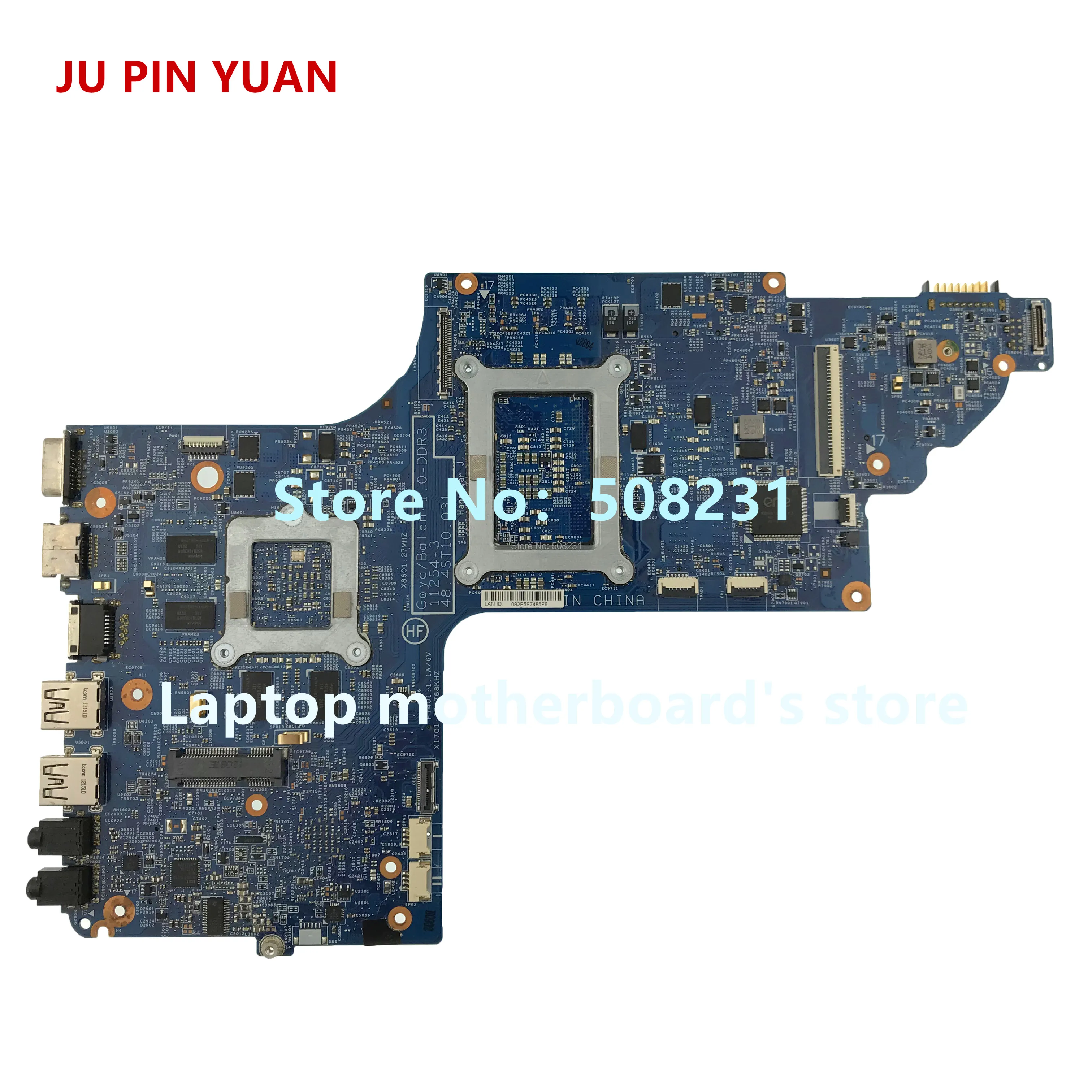 Ju pin yuan 915468-601 915468-001 аккумулятор большой емкости DAG37DMBAD0 материнская плата для ноутбука для женщин, hp ноутбук 17-W 17-AB Тетрадь ПК 1050 2 Гб i5-7300