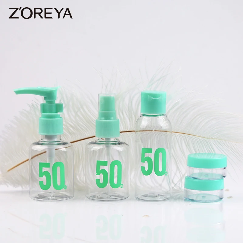 ZOREYA Brand 7 шт./компл. Прозрачный флакон с пульверизатором толстый пластиковый