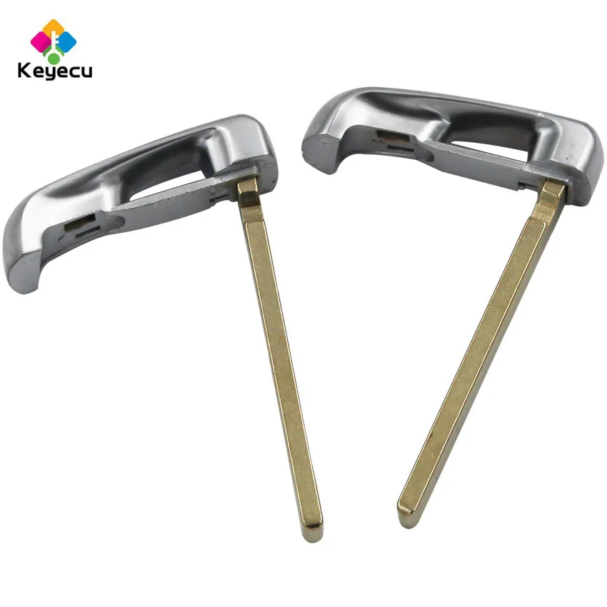 

KEYECU 10PCS/Lot Replacement Uncut Smart Remote Insert Emergency Key Blade - FOB for BMW X5 2014 2015