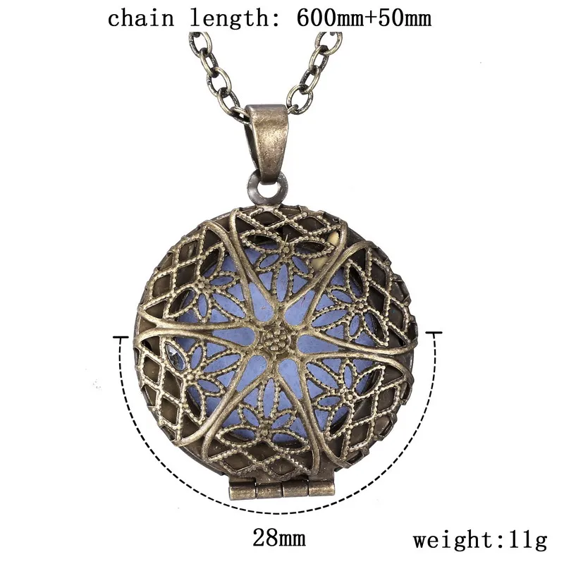 Винтажные медальоны для ароматерапии Ожерелье Подвески эфирное масло диффузор