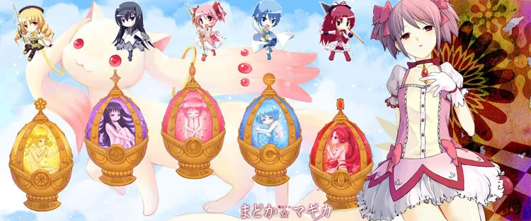 10 шт. аниме Puella Magi Madoka Magica Косплей Akemi Homura Soul Gem набор ожерелье с коробкой Детская Подарочная коллекция