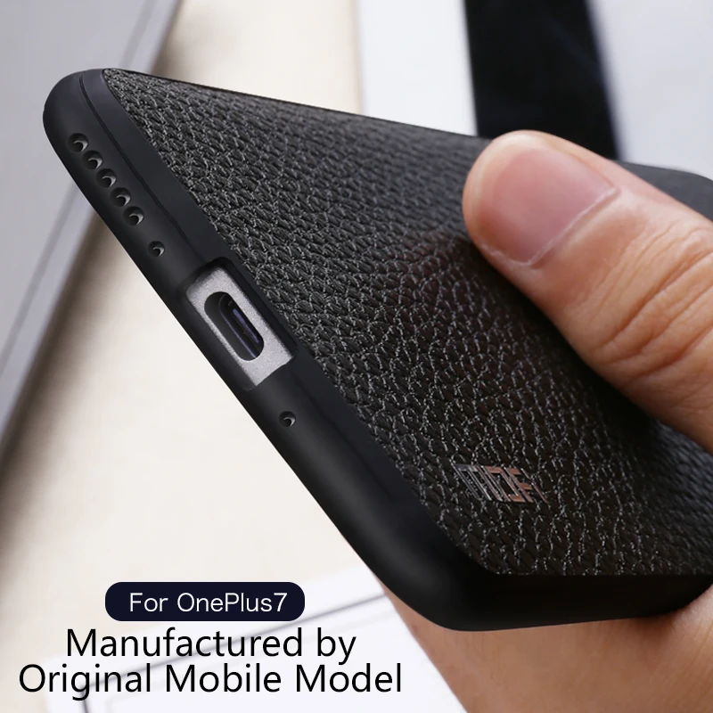 Для Oneplus 7 Pro Кожаный чехол Mofi для Oneplus 7 Чехол Pu деловой стиль для Oneplus 7 Защита от отпечатков пальцев для One Plus 7