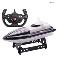 eboyu 301 high speed rc boat remote control race boat 4 channels for pools lakes and outdoor adventure only works in water