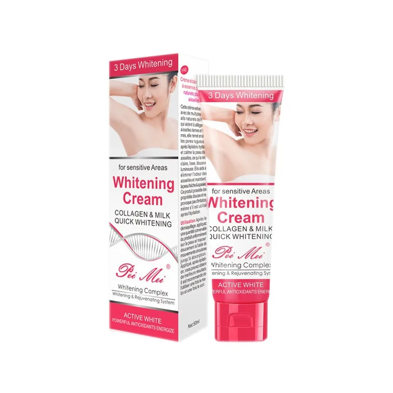 Натуральный уход за телом отбеливания формула подмышки Whitener Крема для тела Подмышки Отбеливающий Крем между ног колени Private Запчасти крем Q1
