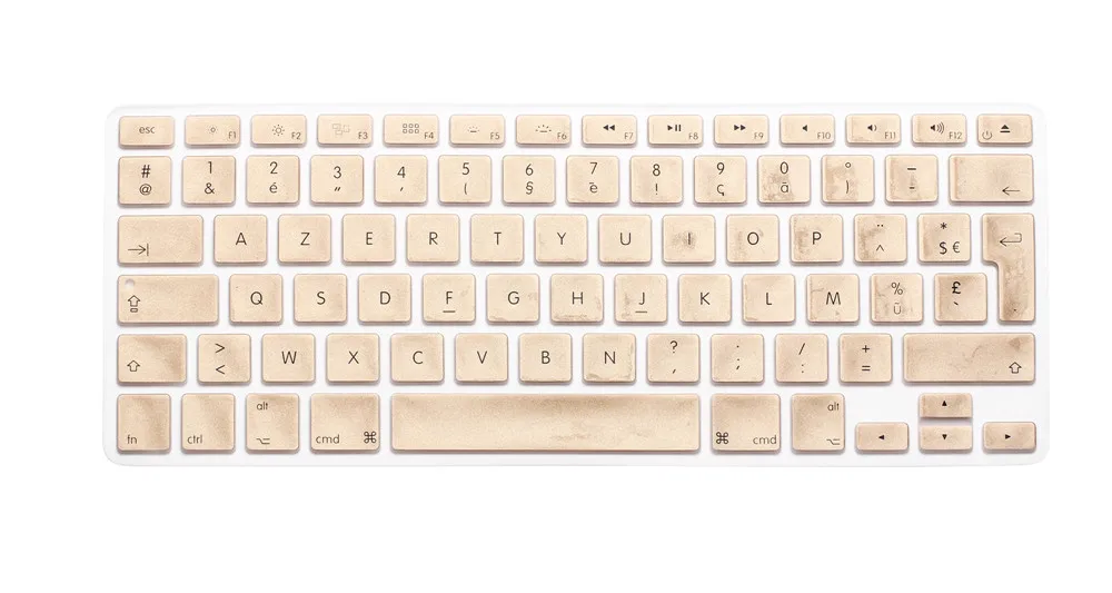Чехол для клавиатуры AZERTY с французским британским/европейским силиконовым