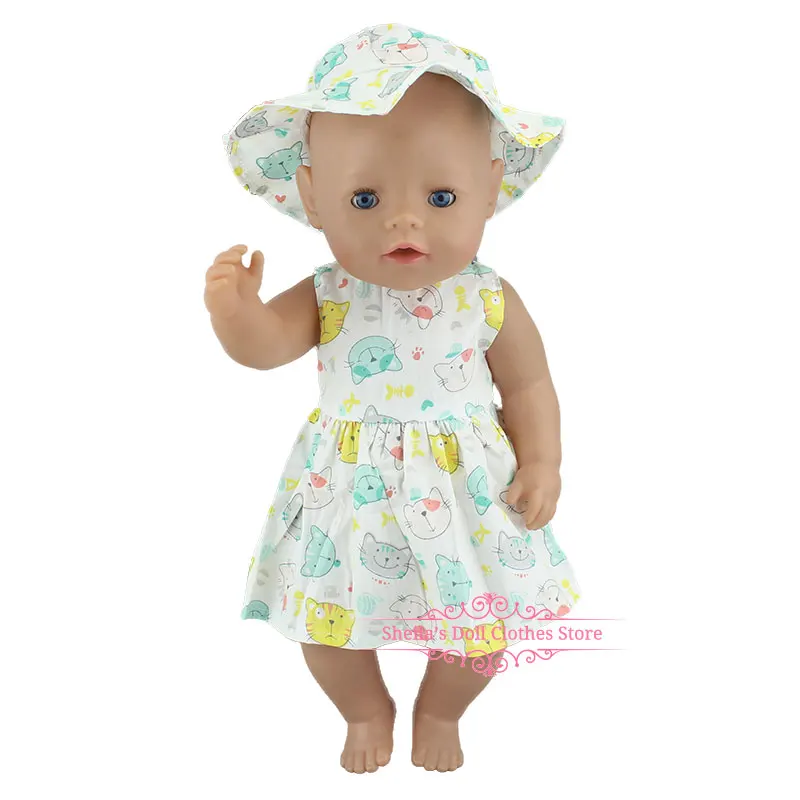 Модное платье для 17 дюймов Reborn Baby Doll 43 см ухода за ребенком мам новорожденная