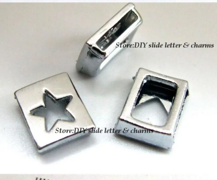 Wholesale 5pcs-10pcs Mix Style Hollow Slide Charms Fit 8mm Bracelet DIY Petcollar Free Shipping | Украшения и аксессуары
