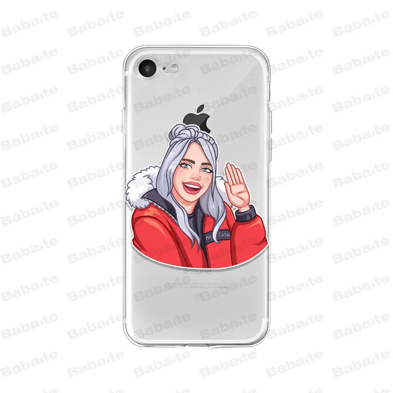Babaite Billie eilish rainbow blohsh глаза океана Мягкий ТПУ силиконовый чехол для телефона iPhone X 5 5S SE 6 6splus 7 8 Plus XS MAX XR