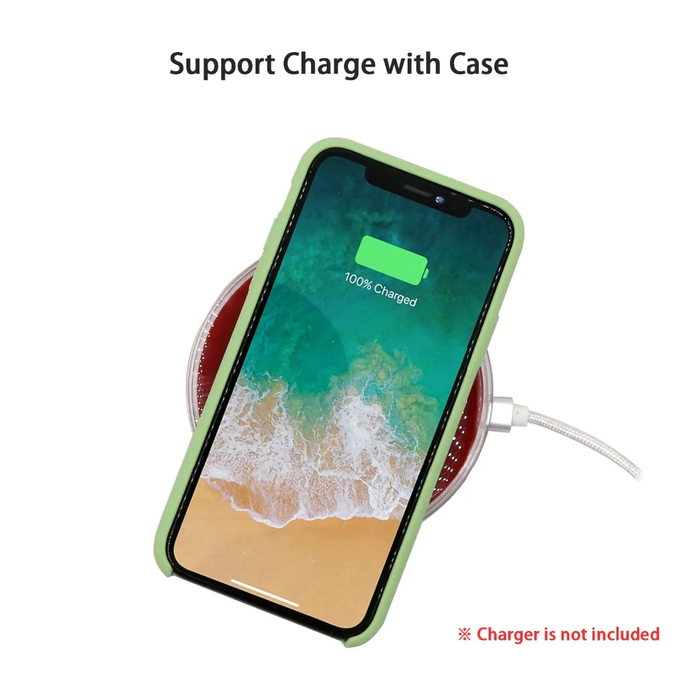 Оригинальные официальные Чехлы NEWISDOM для iphone X силиконовый чехол apple Phone 7/8 plus