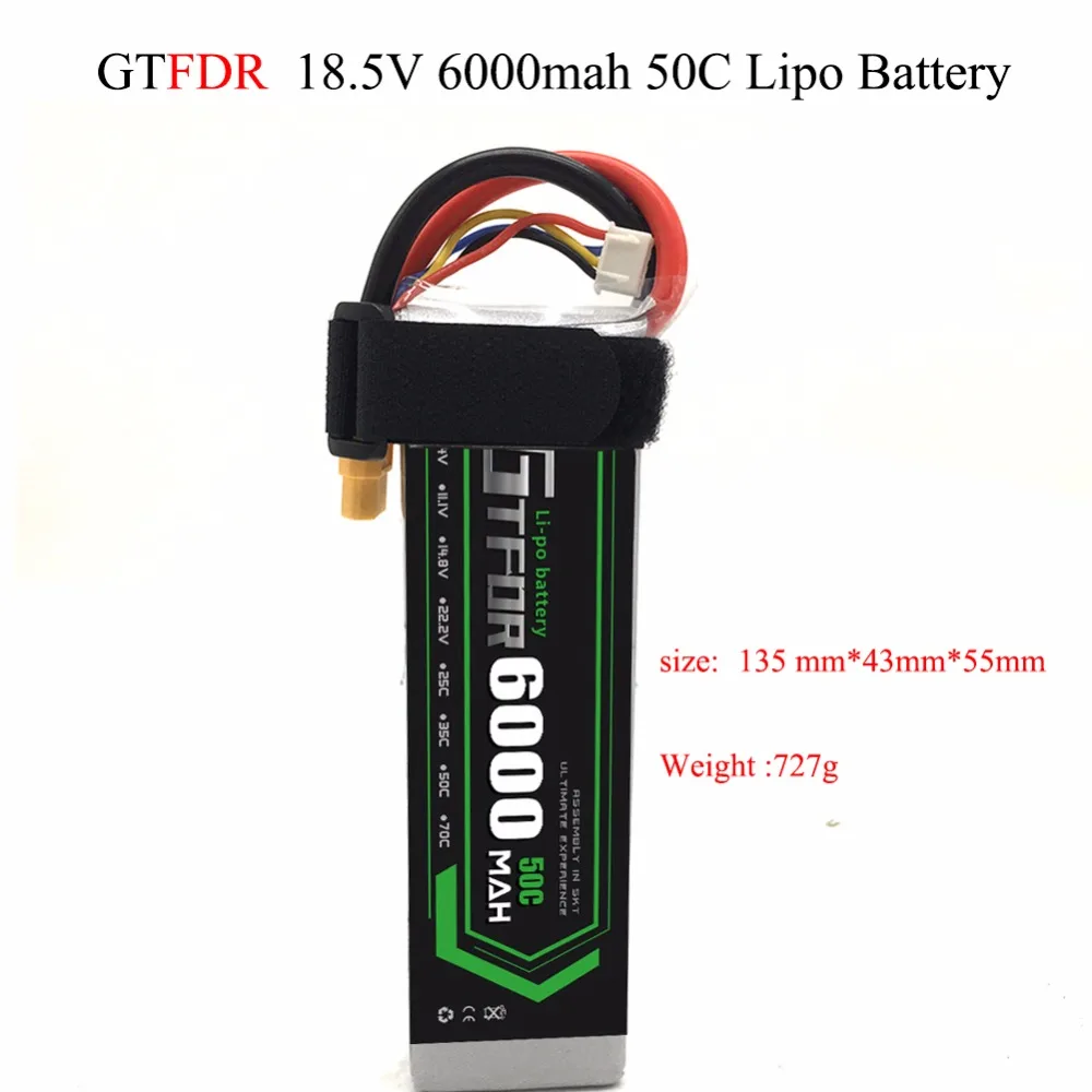 GTFDR 18 5 V 6000mAh 50C Burst 100C 4S Lipo Li Polymer аккумулятор AKKU для радиоуправляемой машины