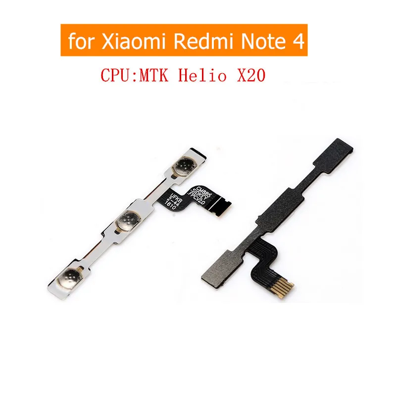 Гибкий кабель питания для Xiaomi Redmi Note 4 MTK переключатель громкости ВКЛ./ВЫКЛ.
