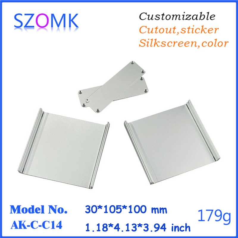 4 шт. порошковое покрытие для экструзии черного или серебристого алюминия 30*105*100