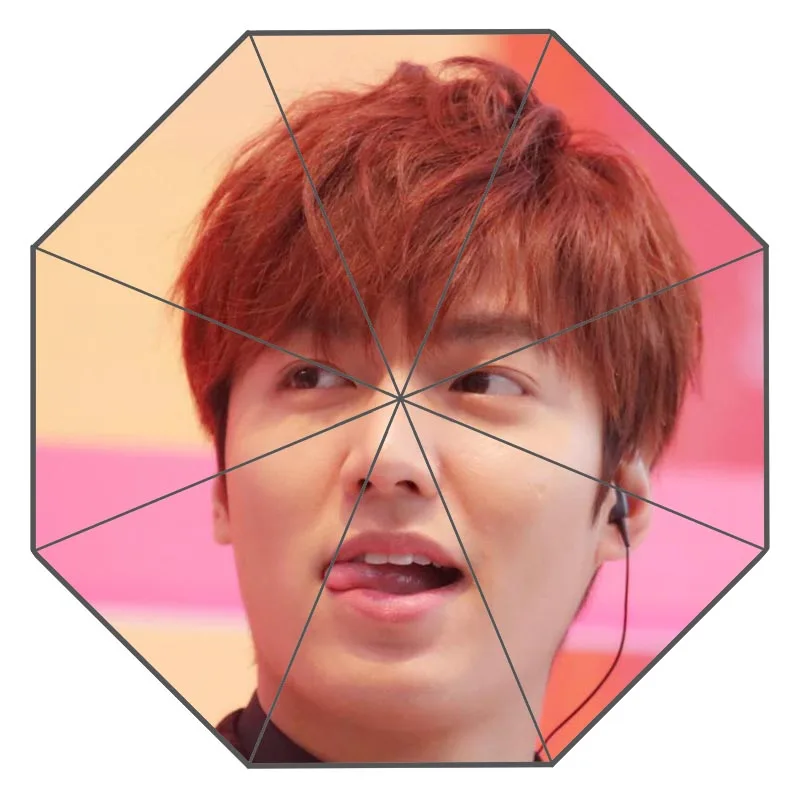 6 Хороший пользовательский Lee Min Ho солнечный и дождливый зонтик дизайн Портативный Модный стильный полезный зонтик подарок для вас - Цвет: 6