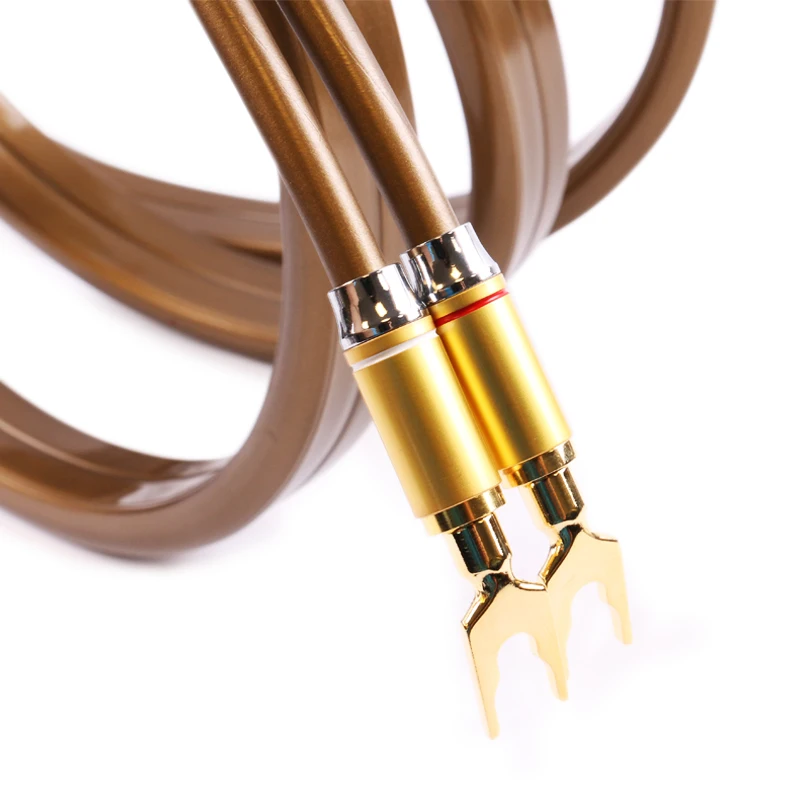 Skw occ аудио линия акустический кабель медный домашний кинотеатр банан голова Y Plug