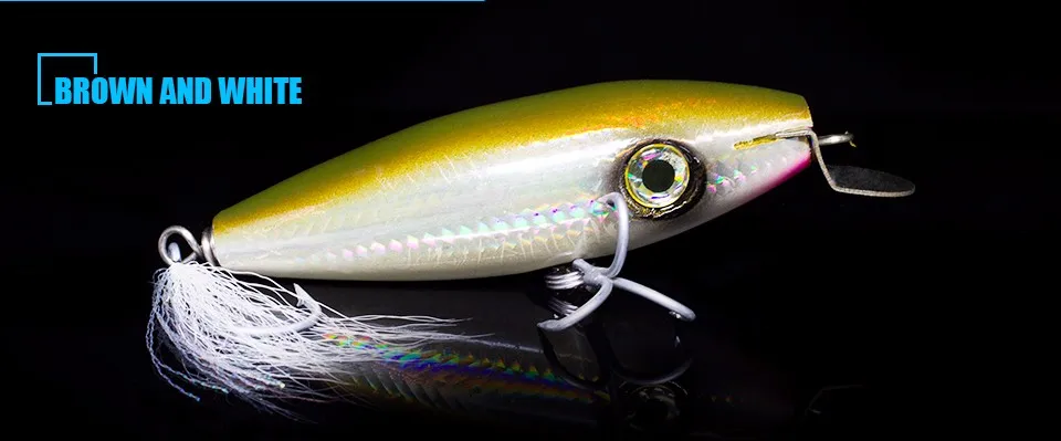 Тунец рыболовные приманки древесины Minnow Топ воды POPPING рыбалка большой GT море крючок mustad 1 шт./пакет 6 7 дюймов местные называют Ignobilis приманка для тунца