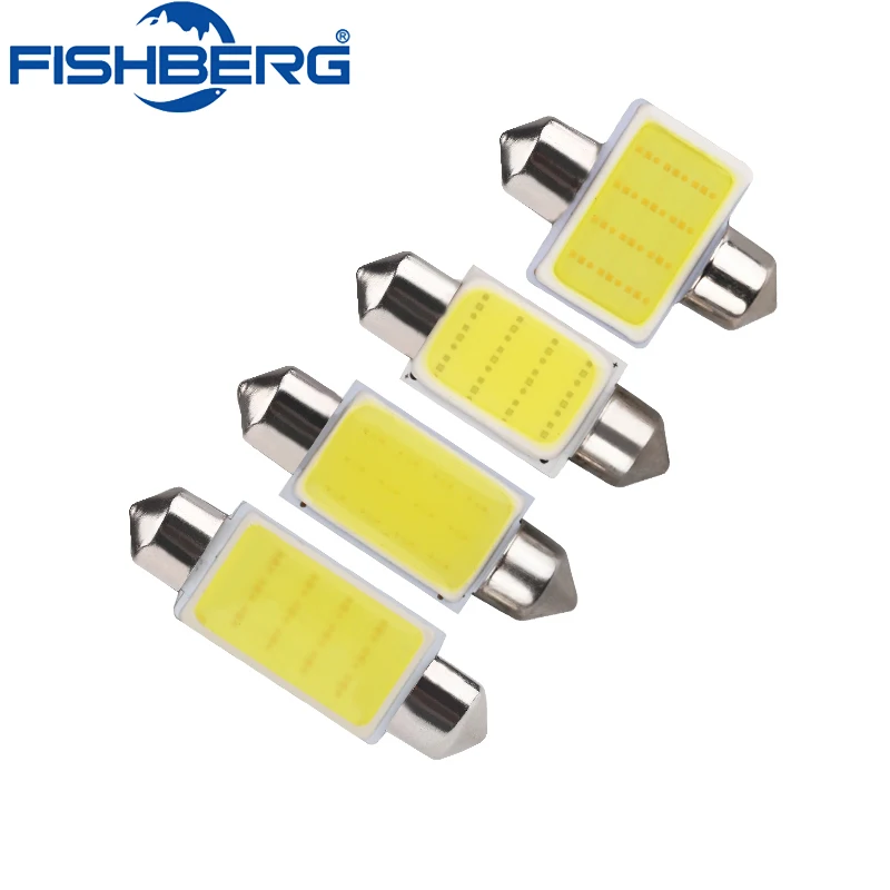 10 шт. FESTOON COB 31 мм 36 39 41 C5W светодиодная лампочка чипы DC12V белый цвет Автомобильный