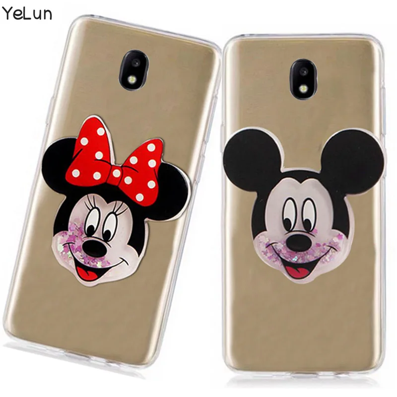 YeLun 3D Cartoon Mickey Minnie Case For Samsung Galaxy j330 j530 j730 j320 j520 j720 J7 J5Prime J2PROTransparent TPU Soft |