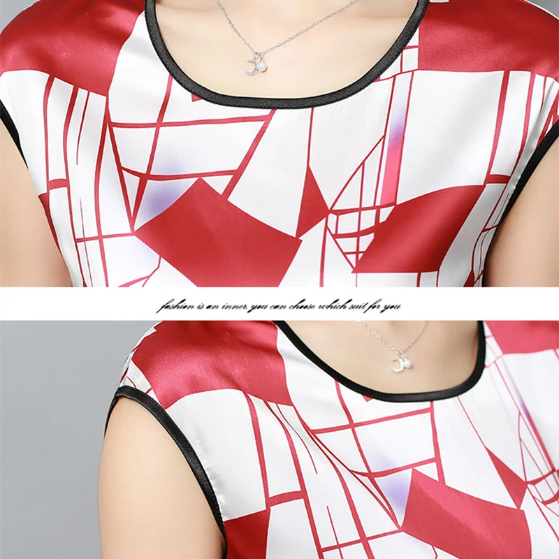 

2018 Womens Tops and Blouses Short Sleeve Chiffon Blouse Summer Ladies Print Shirts Casual Clothing Plus Size Blusa Feminina