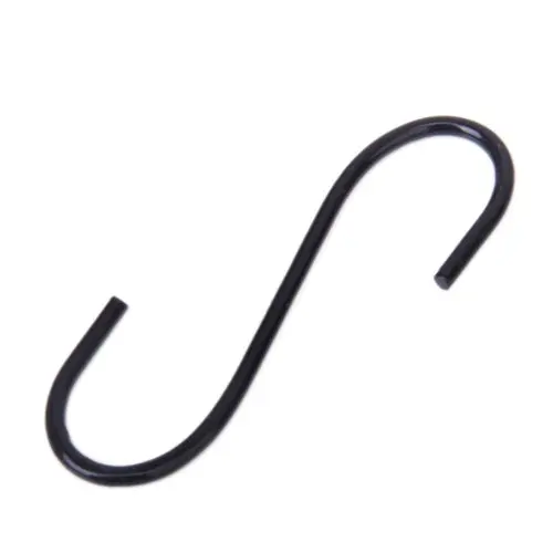 1x3 &quots-образный металлический крюк --- черный | Дом и сад