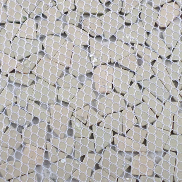 Радужная цветная керамическая мозаика нестандартной формы семь цветов для