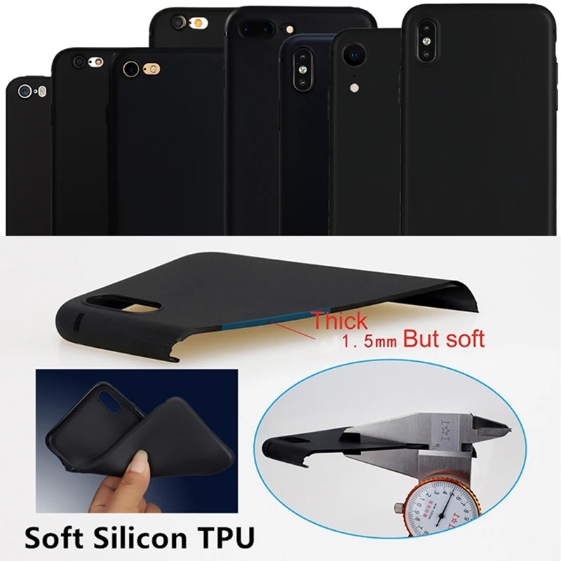 Мягкий силиконовый чехол для iPhone 6S 6 7 8 Plus 5s SE X XS Max XR|case for iphone|silicone casecase iphone 6s |
