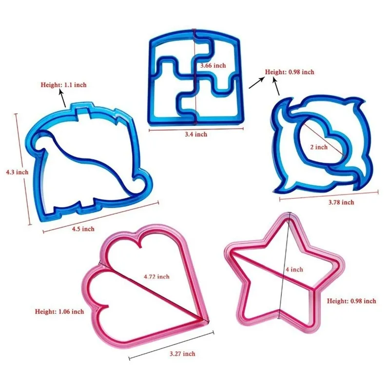 1 шт. нож для сэндвич форм устройство тиснения животных Форма обед малыш тостов