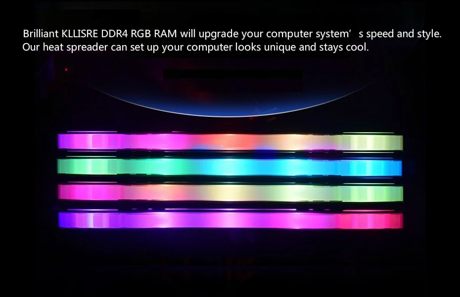 Kllisre DDR4 RGB 8 Гб оперативной памяти 2400 МГц 2666 dimm для настольных | Компьютеры и офис