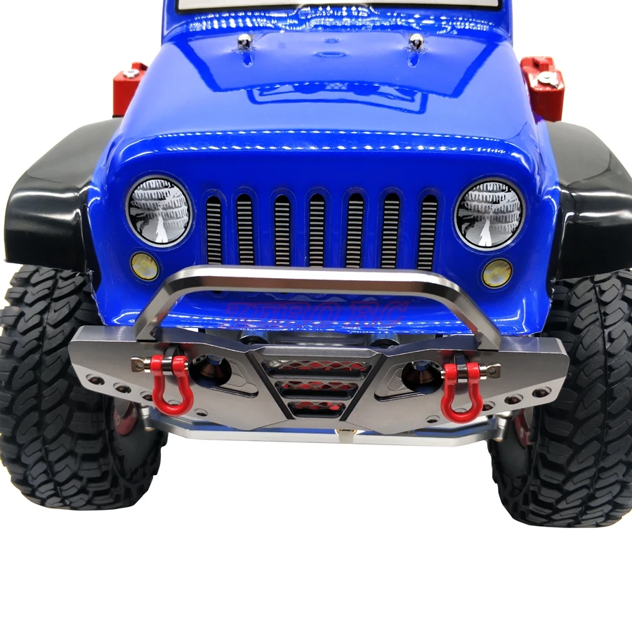 1/10 весы RC грузовик алюминиевый передний бампер BULL BAR с скобой для осевого SCX10 JEEP