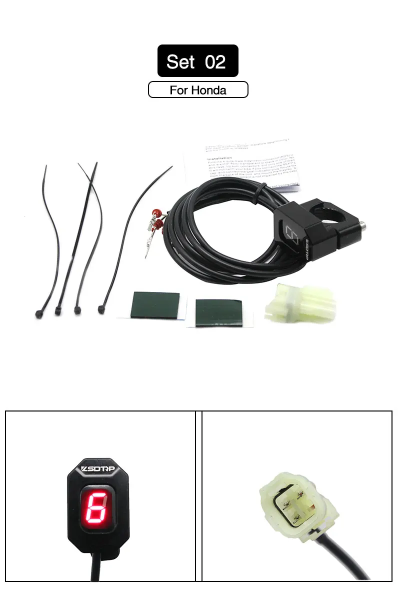Alconstar-Ecu заглушка для мотоцикла EFI индикатор передач для Suzuki для Honda Для Yamaha индикатор скорости передач с держателем