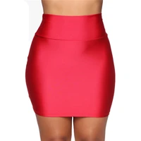 women fancy sexy mini skirts hot summer bodycon high waist stretchy slim wrapped skirts clubwear casual pencil short mini shirt