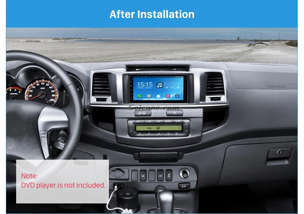 Seicane хороший двойной Дин радио фасции Для 2012 2013 Toyota Hilux Vigo Fortuner стерео интерфейс аудио крышка панель пластина