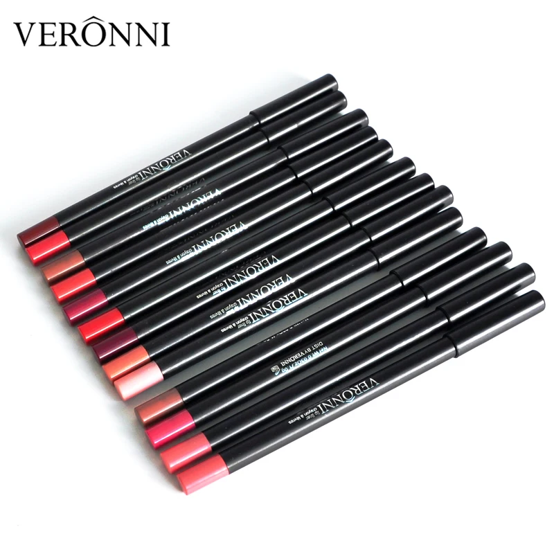POZILAN губы Maquiagem 13 Цветов тенденция Matte Lip Liner Набор Карандаш для макияжа Водонепроницаемый Красочные косметический губ ручка легко носить