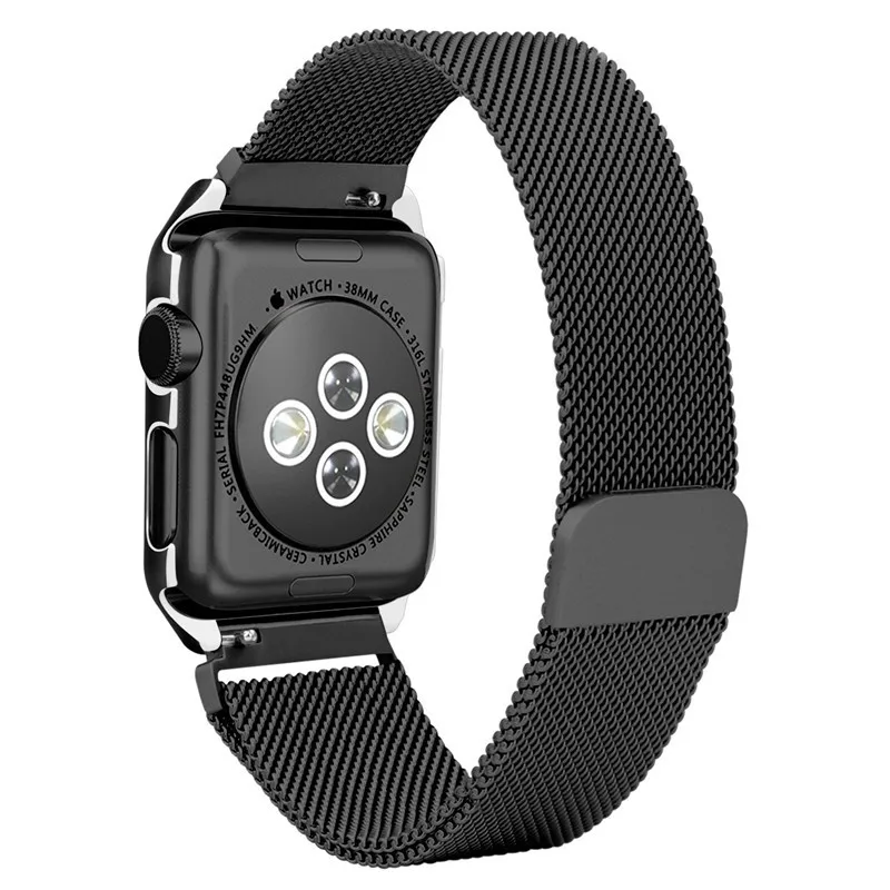40 мм 44 мм магнитный Миланский ремешок для Apple Watch 38 мм 42 мм металлический браслет из нержавеющей стали для iWatch 1 2 3 4
