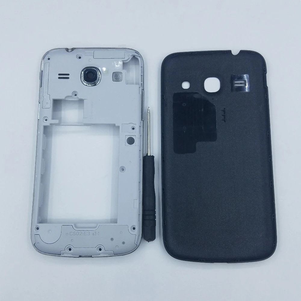 Оригинальный чехол для телефона Samsung Galaxy Core Plus задняя крышка с рамкой в средней