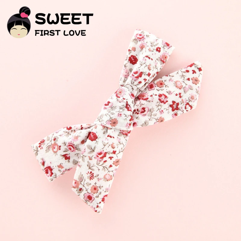 Детская Шпилька с бантиком из хлопка принтом Эластичная мягкая одежда для головы