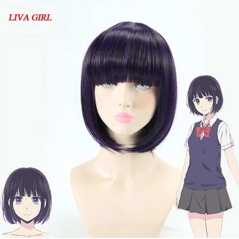 

Парик для косплея LIVA GIRL A + kuzu no honkai, парик для косплея ханаби ясураоки, костюм для женщин, парики для взрослых, парики для Хэллоуина, аниме, игра, волосы